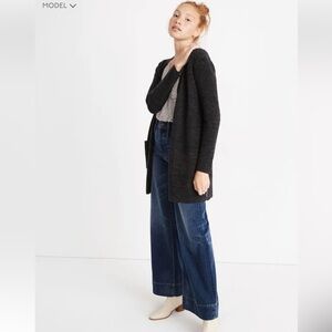 Madewell Donegal Kent Cardigan in Charcoal